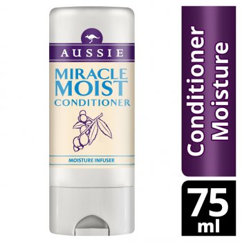 Aussie Miracle Moist kondicionér pro suché a poškozené vlasy With Australian Macadamia Nut Oil 75 ml