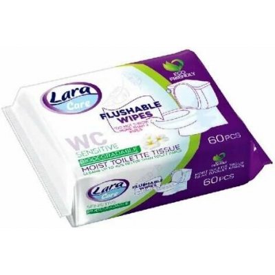 LARA Care Vlhčený Sensitive Heřmánek 60 ks – Zboží Mobilmania