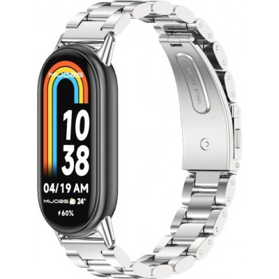 VSECHNONAMOBIL 118042 CLASSIC Kovový řemínek pro Xiaomi Smart Band 10 / 9 / 8 stříbrný – Sleviste.cz