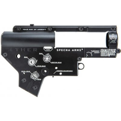 Specna Arms SA zesílený skelet mechaboxu ÆTHER V2 s ložisky 8 mm Černá – Zboží Dáma