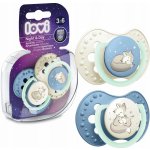 Lovi silikon dudlík Night & Day 2 ks Liška modrá – Zboží Dáma