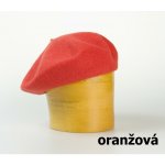 Vlněný baret jednobarevný oranžová – Hledejceny.cz