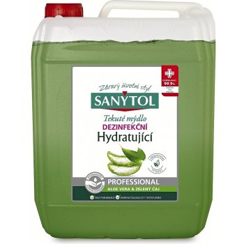Sanytol dezinfekční hydratující mýdlo zelený čaj & aloe vera 5 l
