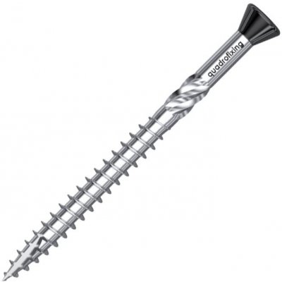 Terasové vruty 5,0 mm, nerez C2, černý, voskované (200 ks + bit) – Sleviste.cz