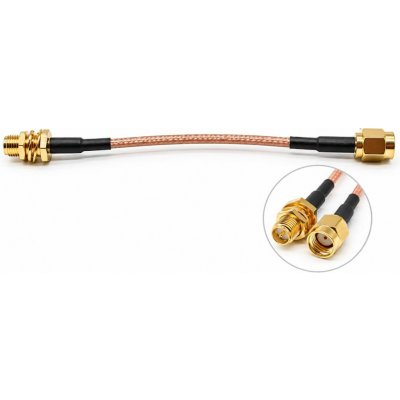 Koaxiální prodlužovací kabel SMA samec – samice, RG316, 20 cm – Hledejceny.cz