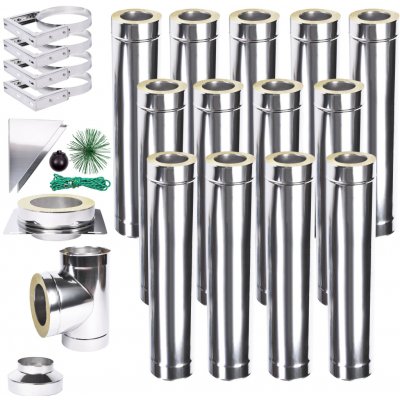 Solid izolovaný komín Slim Plus 1,0 130mm 13m – Zboží Dáma