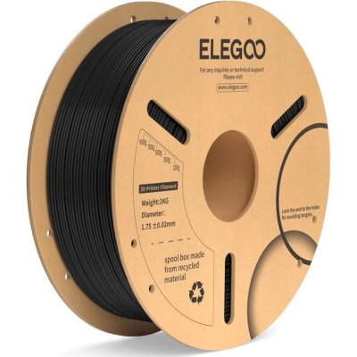 Elegoo PLA+ 1.75mm 1KG Black 50.203.0048 – Zboží Živě