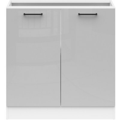 Junona Line Tafla skříňka BBL D2D/80/82, bílá/světle šedý lesk – Sleviste.cz