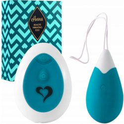 FeelzToys Anna Vibrating Egg Remote Deep Vibrátor kulička / vajíčko Zelený Niebieski