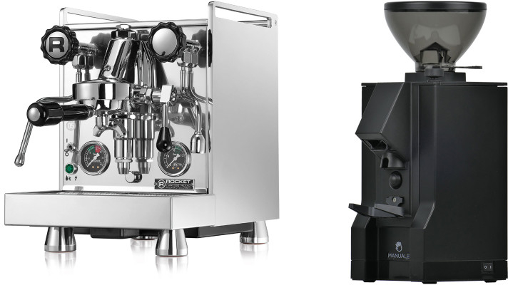 Set Rocket Espresso Mozzafiato Cronometro R + Eureka Mignon Manuale