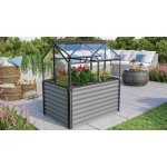 VITAVIA vyvýšený záhon s pařeništěm GAIA JUMBO sklo 3 mm černý LG3739 – Zboží Dáma