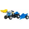 Šlapadlo Rolly Toys traktor New Holland T 7040 Kid s nakladačem vlekem