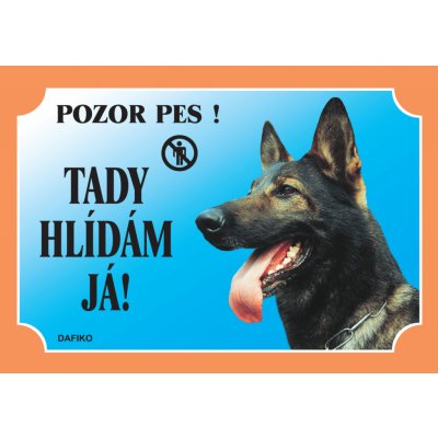 Dafiko Tabulka německý ovčák vlkošedý – Zboží Dáma