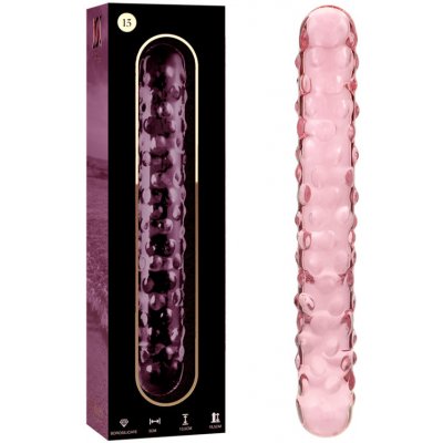 Ibiza Nebula Model 15 Dildo Borosilicate Glass 18.5 x 3 cm Pink