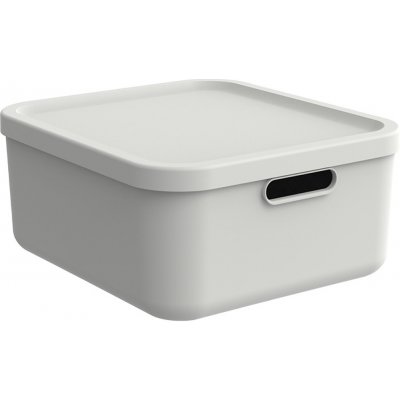 Rotho Albu Light úložný box s víkem 20 l matně bílá 40 x 36 x 18 cm – Zboží Dáma