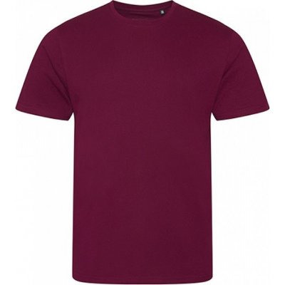 Módní tričko Ecologie z organické bavlny Červená vínová EA001