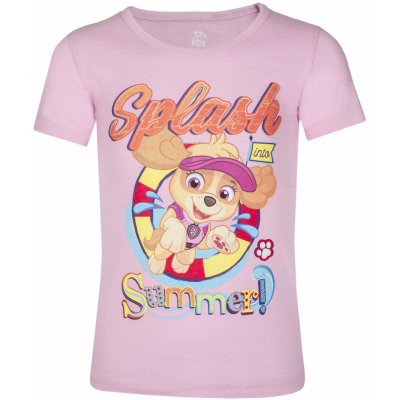 Paw Patrol tlapková patrola Licence dívčí triko Paw Patrol 962-583 světle růžová – Sleviste.cz