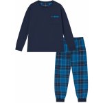Wolf S2576 pánské pyžamo dlouhé tm.modré – Zboží Dáma