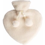 H&L Termofor ve tvaru srdce Heart 0,75 l krémový – Zboží Dáma