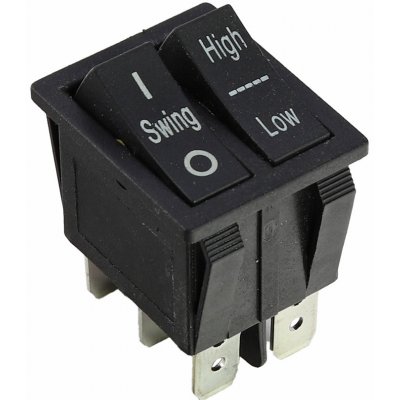 andos Přepínač dvoupólový - přepínání pomalé/rychlé jízdy a vypínač O-I světla, 6 pin, PREP46 – Zboží Mobilmania