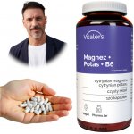 Vitaler's Hořčík 100 mg Draslík 150 mg Vitamín B6 Citrát 120 kapslí – Hledejceny.cz