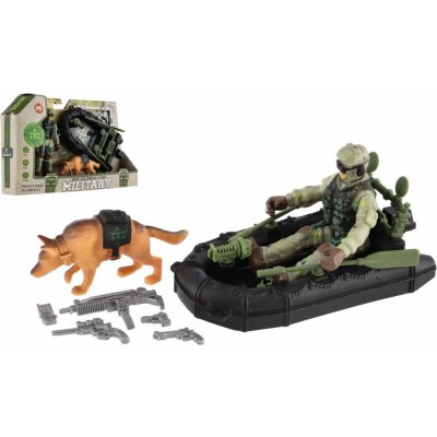 TEDDIES Sada Voják se člunem a psem – Hledejceny.cz