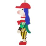 Mašek umělecká výroba Loutka dřevěná plošná Vodník 15 cm – Zboží Dáma