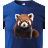 Dětské tričko dětské triko červená panda 2, modrá