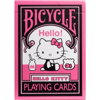 Bicycle karty Hello Kitty Black-Pink – Zboží Mobilmania