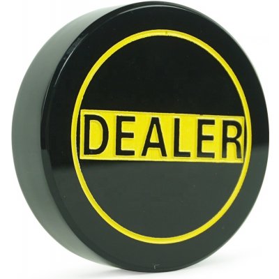 Pokersady Dealer Button Black Dealer – Zboží Dáma
