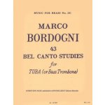 Giulio Marco Bordogni 43 Bel Canto Studies Trombone-Bass solo noty na tubu – Hledejceny.cz