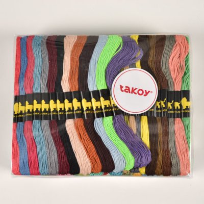 Takoy Vyšívací příze sada 100 ks – Zboží Dáma