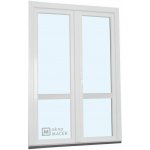 Kömmerling balkonové dveře 70 AD O+OS klapačka s příčkou levé bílá 120 x 210 cm oboustranná klika + FAB + hliníkový práh – Hledejceny.cz