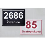 Plastová domovní tabulka - číslo popisné, orientační (brněnská norma) Alerion – Sleviste.cz