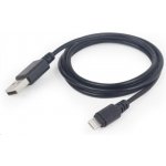 Gembird CC-USB2-AMLM-1M USB 2.0 Lightning, 1m, černý – Zboží Mobilmania