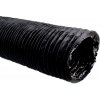 Vzduchotechnické potrubí Gas Black Combi ventilační potrubí zpevněné 200 mm x 5 m