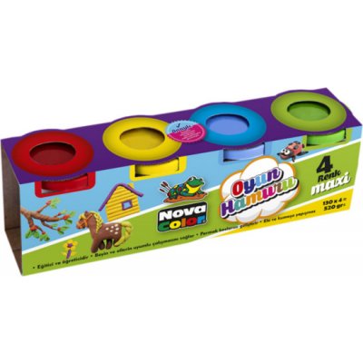 Nova Color Modelovací hmota Play Dough 4 x 130 g – Zboží Dáma Nova Color Modelovací hmota Play Dough 4 x 130 g – Zboží Dáma