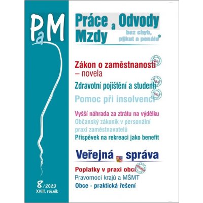 Práce, odvody a mzdy bez chyb, pokut a penále č. 8 - Novela zákona o zaměstnanosti - Poradce s.r.o. – Zboží Mobilmania