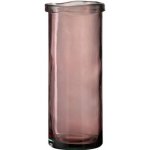 Růžová skleněná úzká váza Virginie - Ø 15*36 cm - J-Line by Jolipa – Hledejceny.cz