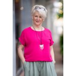 Tričko do gumy Violeta bordó – Zboží Dáma