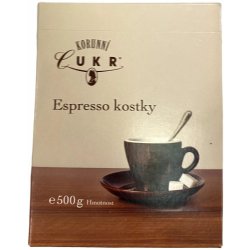 Korunní cukr Espresso kostky 500 g cukr - Nejlepší Ceny.cz