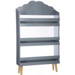 Expedo Dětský regál SKY, 58x100x18, šedá – Zboží Dáma