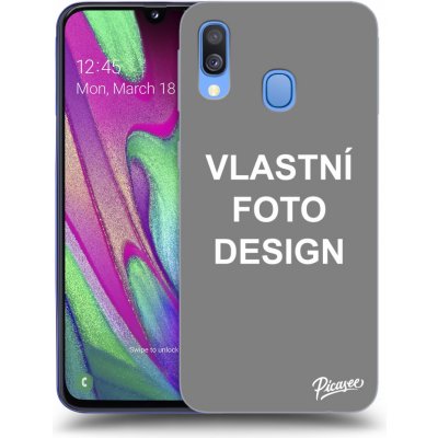 Pouzdro Picasee silikonový Samsung Galaxy A40 A405F - Vlastní design/motiv černé – Zbozi.Blesk.cz