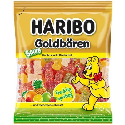 Haribo medvídci kyselé v cukru s ovocnými příchutěmi 80 g – Sleviste.cz