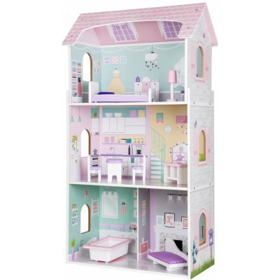 Ecotoys Domeček pro panenky Borůvková rezidence 95 cm – Zboží Dáma