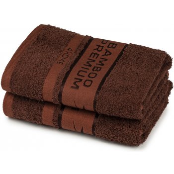 4Home Bamboo Premium ručník tmavě hnědá 50 x 100 cm sada 2 ks