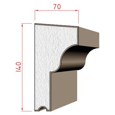 Dekora-Stuck Parapet 140x70mm 312001 – Zboží Mobilmania