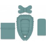 Baby Nellys 4-dílná sada oboustranné hnízdečko ROYAL tm. mátová 55 x 75 cm – Zboží Dáma