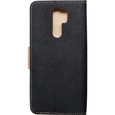 Pouzdro Fancy Book Xiaomi Redmi 9 / zlaté černé – Zboží Živě