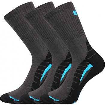 VoXX ponožky Trim 3 páry tmavě šedá